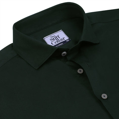 Black and Green Checks Non Iron Shirt