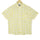 Pastel Yellow Checks Pure Linen Half Sleeve Shirt