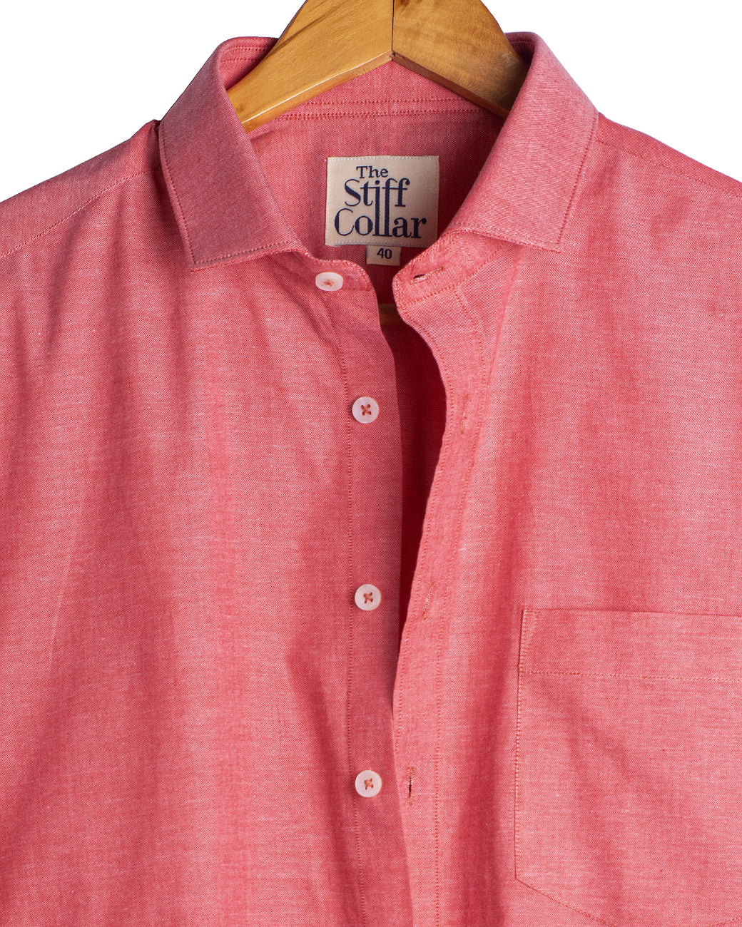 Salmon Oxford 2 Ply Cotton Regular Fit Shirt