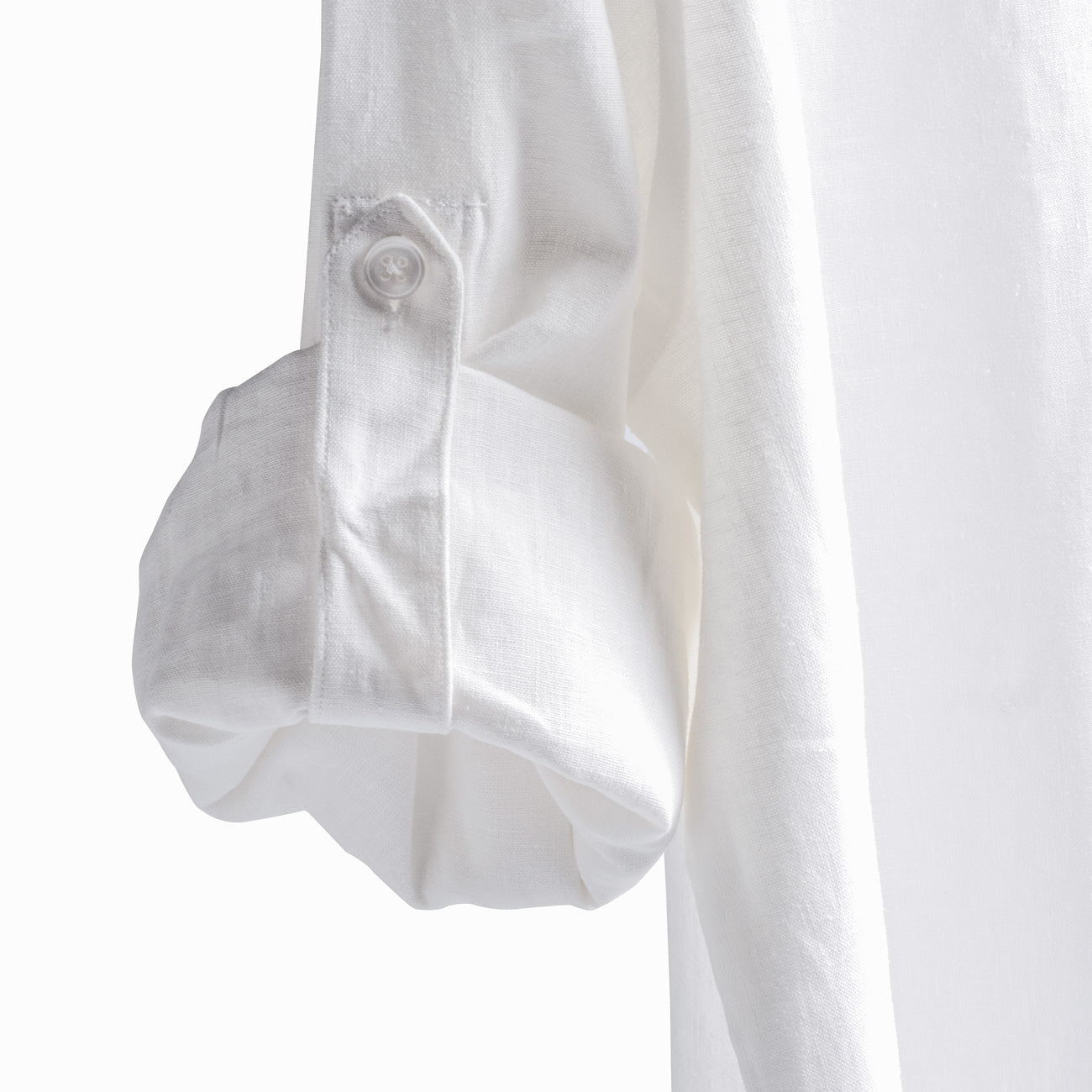 Snow White Cotton Linen Regular Fit Shirt