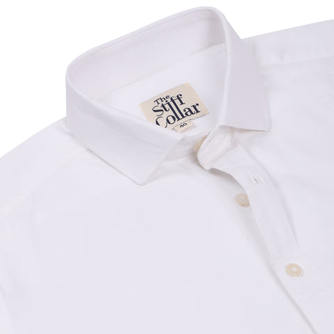 Navy Satin Regular Fit Cotton Shirt