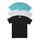 Round neck Premium Cotton T-shirt Combo Pack Of 3 (White, Blue, Black)