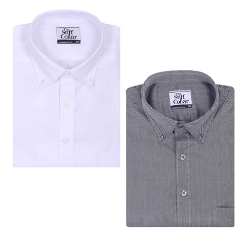 Monti French Navy Blue Stripes Button Down Satin Cotton Shirt