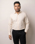 American Light Yellow Oxford Regular Fit Cotton Shirt