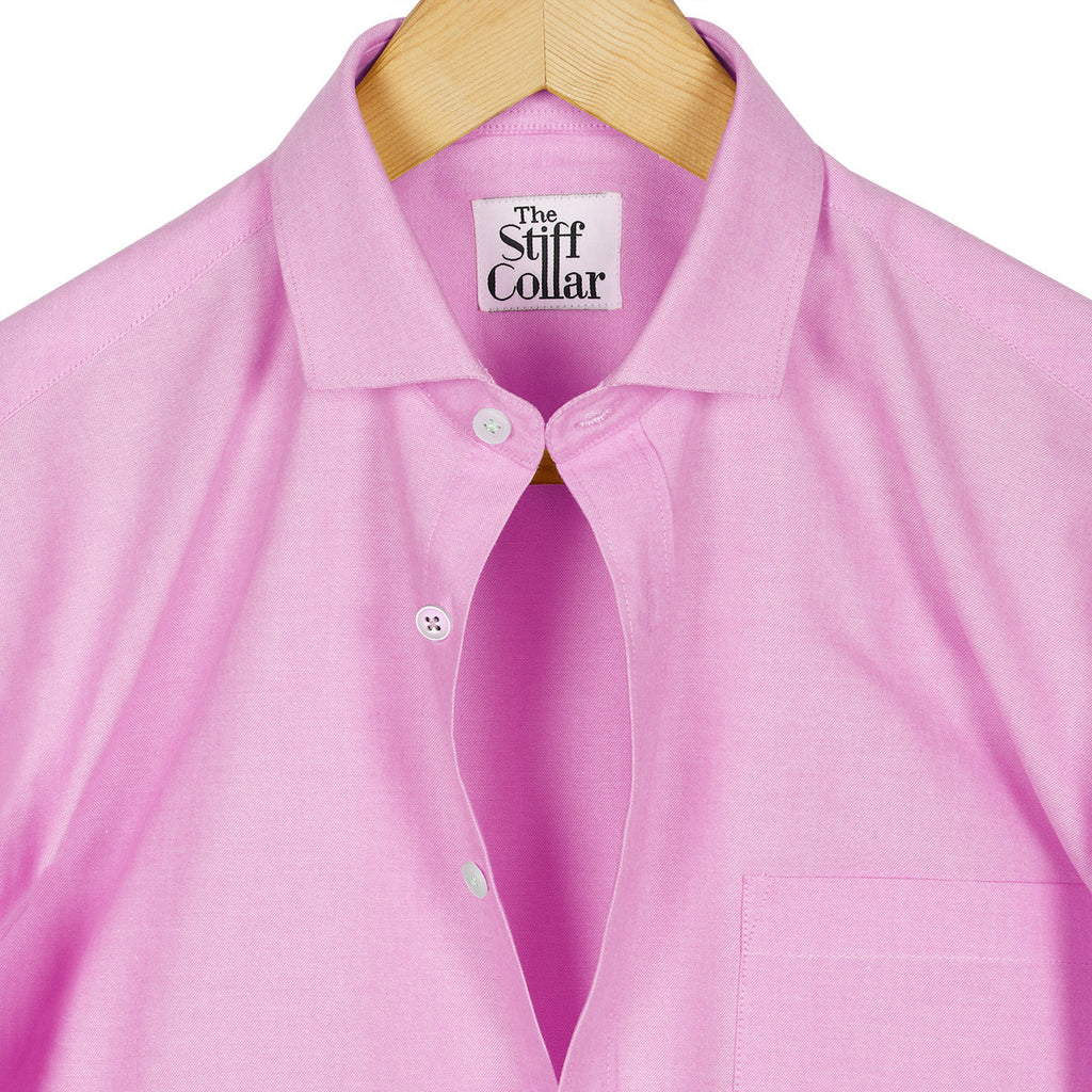 Pink Oxford Half Sleeves Cotton Shirt