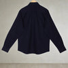 Navy Herringbone Denim Button Down Collar Regular Fit Shirt