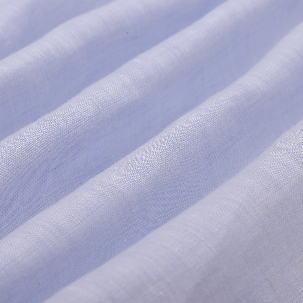 Breeze Blue Pure Linen Half Sleeve Shirt