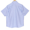 Luthai Luton Blue Houndstooth Half Sleeve 2 Ply Giza Cotton Shirt