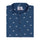Blue Turtle Print Cotton Full Sleeve Premium Kurta Shirt