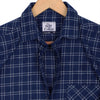 Westcott Navy Check Flannel Regular Fit Casual Shirt