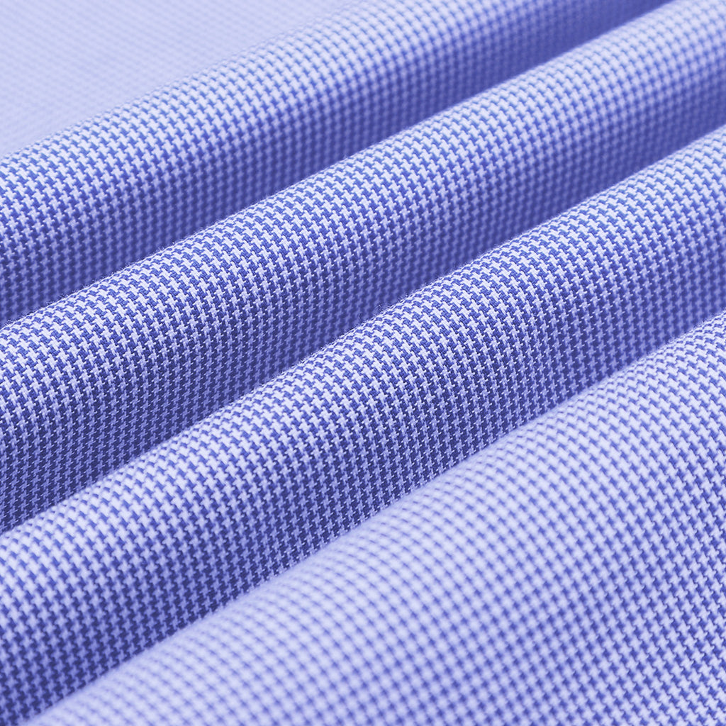 Light Blue Micro Houndstooth Executive Shirt