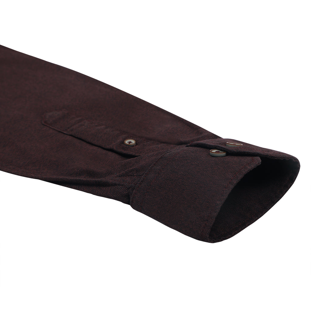 Maroon Melange Full Sleeve Premium Kurta Shirt
