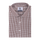Brown Gingham And Brown Linen Half Sleeve Cotton Shirt Combo