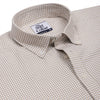 Camel Brown Oxford Check Button Down Cotton Shirt