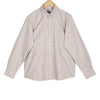Camel Brown Oxford Check Button Down Cotton Shirt