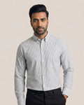 Black Candy Oxford Stripes Button Down Cotton Shirt