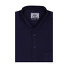 Steel Blue Cotton Linen Half Sleeve Shirt