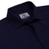 Steel Blue Cotton Linen Half Sleeve Shirt