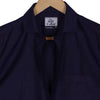 Steel Blue Cotton Linen Half Sleeve Shirt