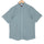 Teal Blue Pure Linen Half Sleeve Shirt