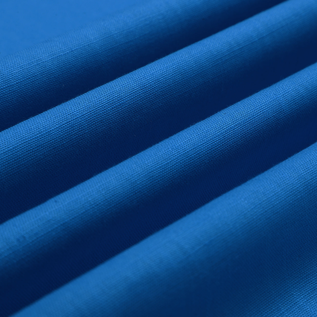 Sapphire Blue Button Down Cotton Linen Shirt