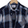 Midnight Blue Flannel Checks Button Down Cotton Shirt