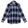 Midnight Blue Flannel Checks Button Down Cotton Shirt