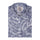 Subtle Blue Tropical Print Half Sleeve Cotton Shirt