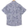 Subtle Blue Tropical Print Half Sleeve Cotton Shirt