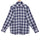 Scottish Navy White Brushed Checks Regular Fit Cotton Shirt