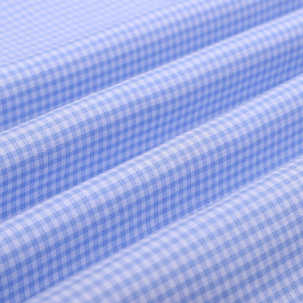 Premium Curacao Blue and Blue Glory Dobby Button Down Collar Cotton Shirt Combo