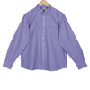 Cobalt Blue Houndstooth Button Down 2 Ply Cotton Shirt