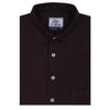 Solid Maroon Melange Cotton Casual Shirt