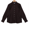 Solid Maroon Melange Cotton Casual Shirt