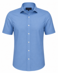 Royal Sky Regular Fit Half Sleeve Cotton Shirt
