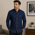 Alison Indigo Denim Regular Fit Full Sleeve Shirt
