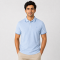 Sky Blue Premium Cotton Polo T-Shirt