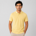 Lime Yellow Premium Cotton Polo T-Shirt