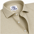 Sahara Beige Oxford Regular Fit Cotton Shirt