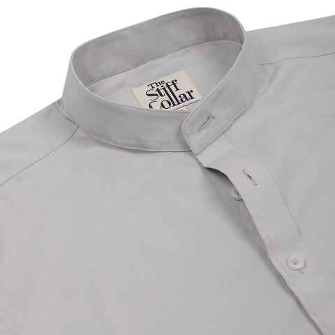 Luthai Misty Purple Dobby Half Sleeve 2 Ply Giza Cotton Shirt