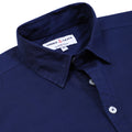 Electric Navy Twill Double Flap Pocket Slim Fit Casual Shirt