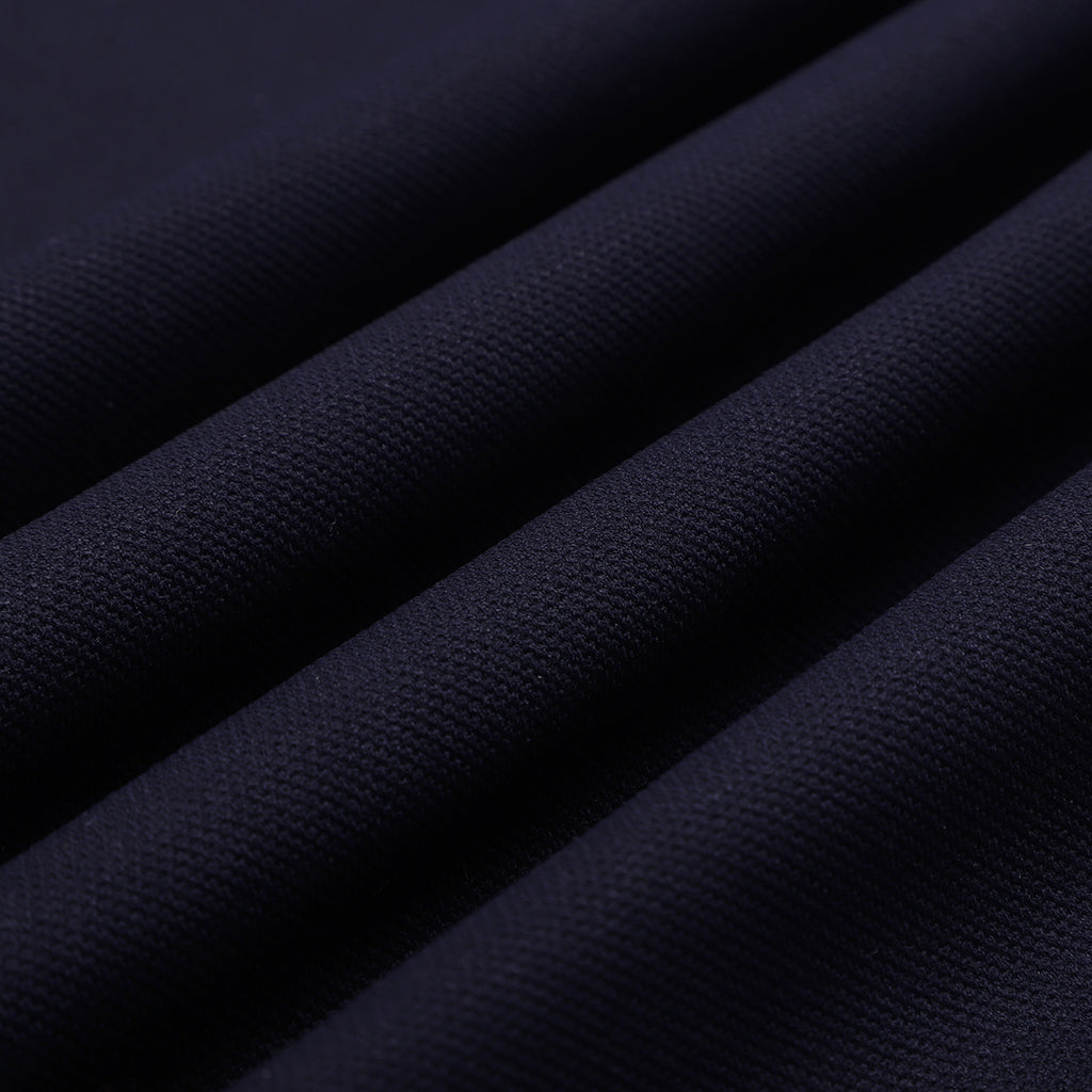 Navy Mandarin Collar Premium T-shirt