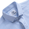 Sky Blue University Stripes Oxford Cotton Shirt