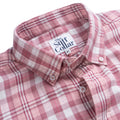 Pink Checks Double Cloth Button Down Cotton Shirt