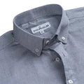 Shadow Grey Dobby Button Down Cotton Shirt