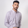 Pink Oxford Stripes Button Down Cotton Shirt