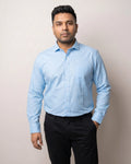 Executive Blue Oxford Regular Fit Shirt