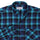 Navy Blue Check Flannel Button Down Casual Shirt