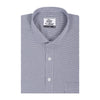 Silver Gray Houndstooth Half Sleeves Cotton Shirt