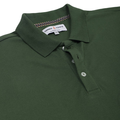 Bottle Green Premium Cotton Polo T Shirt Thestiffcollar